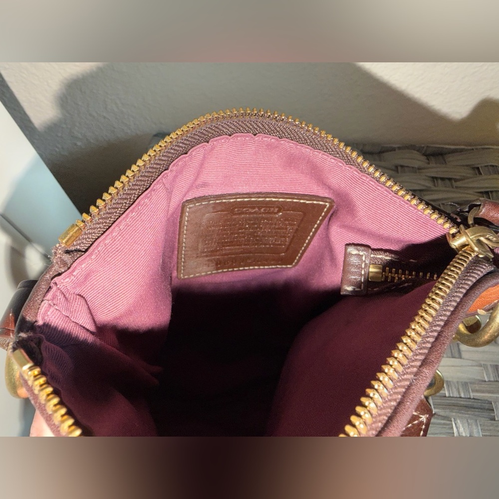Coach Patchwork Crossbody Swingpack – Multicolor Leather & Suede Mix - Picture 5 of 16